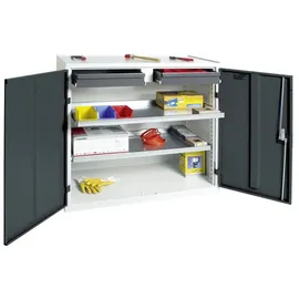 stumpf metall Werkzeug und Materialschrank 3000 RAL 7035/7016 2 Schubladen 2 Wannen