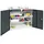 stumpf metall Werkzeug und Materialschrank 3000 RAL 7035/7016 2 Schubladen 2 Wannen