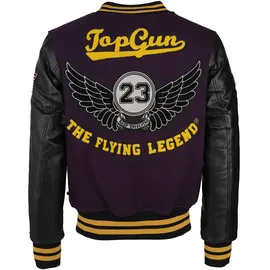 Top Gun Collegejacke lila M