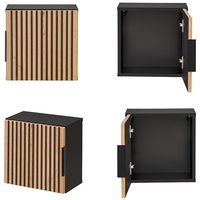 Lomadox Badezimmer Hängeschrank 35x35 cm XANTEN-56 in anthrazit mit