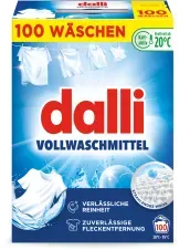 dalli Vollwaschmittel, Waschpulver, strahlendes weiß 5051660 , 5 kg - Packung, 100 Waschladungen
