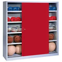 C+P Ballschrank mit Vollblech-Schiebetüren (Typ 4), HxBxT 195x120x50 cm,