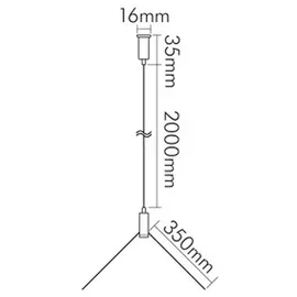 Nobile Y-Seilabhängung uni 2m
