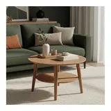 skølm Couchtisch Mjölnir Ø 70 cm Natur Dunkel