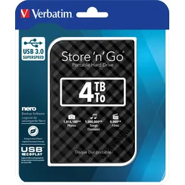 Verbatim Store 'n' Go 4 TB USB 3.0 schwarz 53223