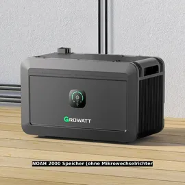 Growatt Balkonkraftwerk Full Black Bifazial 2000 W inkl. 800 W Wechselrichter + 4 x 500 W Solarmodule