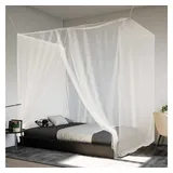 vidaXL Moskitonetz zum Aufhängen 156 Mesh weiß 220 x 150 x 180 cm
