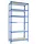 Proregal Schwerlastregal Metall 250x80x30cm blau 6 Fachböden