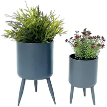 DanDiBo Ambiente Blumenständer 13 x 23 x 13 cm Grau