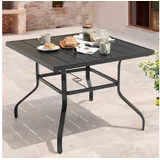 avestar Esstisch 94 x 94 x 73 cm Schwarz