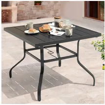 avestar Esstisch 94 x 94 x 73 cm Schwarz