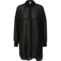 QS Transparente Longbluse schwarz 34