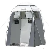 Skandika Duschzelt Camping Grau/Silber