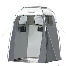 Skandika Duschzelt Camping Grau/Silber