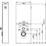 Primaster Vorwandelement Wand-WC inkl. Spülkasten 100 x 38 cm Weiß