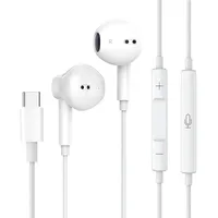 USB C Kopfhörer für iPhone 15,In-Ear-Kopfhörer mit Kabel vom Typ C mit integriertem Mikrofon und Lautstärkeregler,HiFi-Stereo-Ohrhörer Kompatibel für Samsung S24 S23 S22 A53,iPad Pro,Google Pixel 8 7