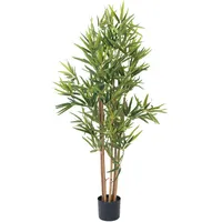 Europalms Bambus deluxe, Kunstpflanze, 120cm