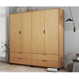 Interlink Inter Link Kleiderschrank Drehtürenschrank Vivo - Kiefer Massivholz