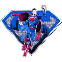 Die offizielle 3D-Shape-Silbermüze "Superman"TM
