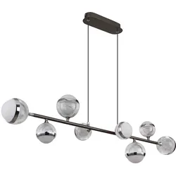Pendelleuchte Deckenlampe Hängelampe LED Metall Dimmbar Fernbedienung L 110 cm