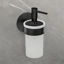 Schöner Wohnen SCHÖNER WOHNEN-Kollektion Seifenspender Meleto Schwarz 150 Ml Spülmittel Reinigung Flüssigspender - Schwarz, Matt