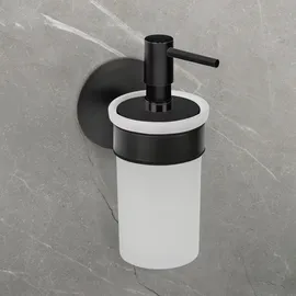 Schöner Wohnen SCHÖNER WOHNEN-Kollektion Seifenspender Meleto Schwarz 150 Ml Spülmittel Reinigung Flüssigspender - Schwarz, Matt