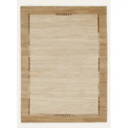 Orientteppich OCI DIE TEPPICHMARKE "Jowea Emotion" Gr. 4, beige, B:170cm H:9mm L:240cm, Wolle, Teppiche, reine Wolle, handgeknüpft, Wohnzimmer
