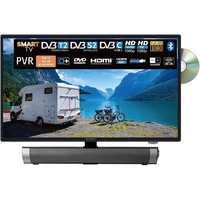 Reflexion_TV LDDW22iSB+ | DVD-Player | Smart-TV | 22 Zoll | für Wohnmobile und Wohnwagen | 12V KFZ-Adapter | mit Soundbar | Full-HD Auflösung | H...