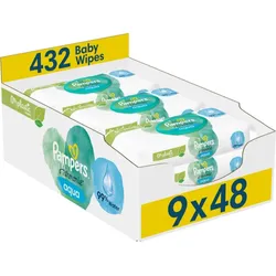 Pampers Harmonie Aqua feuchte Feuchttücher für Kinder 9x48 St.