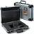 YPC TitanCase M, - Alukoffer 40x30x10 cm mit Würfelschaum, Universalkoffer, Drohnenkoffer, Pistolenkoffer, Werkzeugkoffer leer, mit Zahlenschloss, Titangrau
