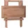 Garden Pleasure Gartentisch SIMUK 50 x 50 x 50 cm Beige/Braun
