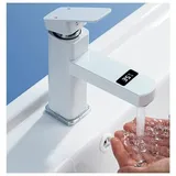 Ahlsen - Einzigartiger Waschbecken-Wasserhahn, Badezimmer-Mischbatterie aus reinem Messing, Neoperl-Bubbler-Badezimmer-Wasserhahn,