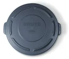 Rubbermaid Deckel mit Schnappverschluss BRUTE®, grau FG264560GRAY , Deckel für 167 Liter Abfalleimer