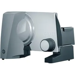 GRAEF Allesschneider "G52 TWIN, grau", grau, B:23cm H:24cm T:32,5cm, Allesschneider, Gratis Schinkenmesser im Wert von 34,99€ UVP