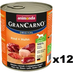 Animonda Dog Animonda GranCarno Adult Rind und Huhn 12x800g