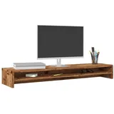 vidaXL Monitorständer Altholz-Optik 100x24x13 cm Holzwerkstoff