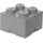 LEGO 4 Noppen 25 x 18 x 25 cm 1-tlg. grau