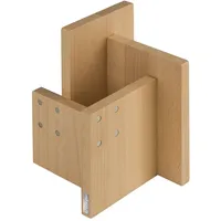 Artelegno Kombi Messerblock, magnetisch, Buchenholz massiv, naturlackiert