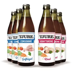 TJURE - Kraftbrühe - 10 + 2 Mix-Pack | Mineralien | Proteine | Spurenelemente | 3840,00 ml