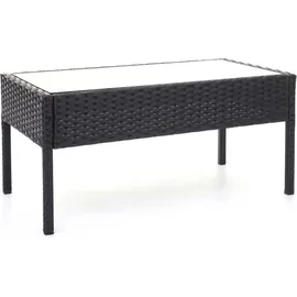 MCW Poly-Rattan Garnitur F56 4-tlg. Schwarz