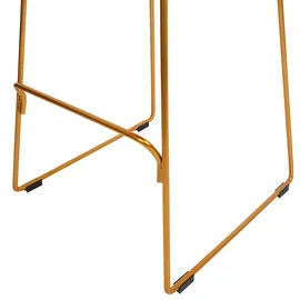 Beliani Barstuhl 2er Set 2er Set 2 x 2 x 2 cm Gold/Schwarz