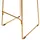 Beliani Barstuhl 2er Set 2er Set 2 x 2 x 2 cm Gold/Schwarz
