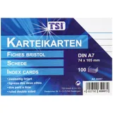 TSI Karteikarten A7 liniert 100 St.