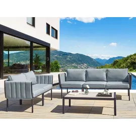 Beliani Lounge Set 5-tlg. Schwarz