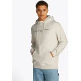 Tommy Jeans TJM REG LINEAR LOGO HOODIE EXT mit Logo-Stickerei beige