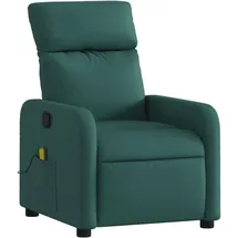 vidaXL Massagesessel Dunkelgrün Stoff 146 x 76,5 x 0 cm Grün mit Fernbedienung