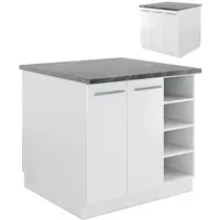 Vicco Kochinsel Fame-Line 90 x 82 x 82 cm Weiß