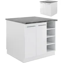 Vicco Kochinsel Fame-Line 90 x 82 x 82 cm Weiß