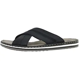 Rieker Herren Sandalen 21560 Pantolette Schwarz