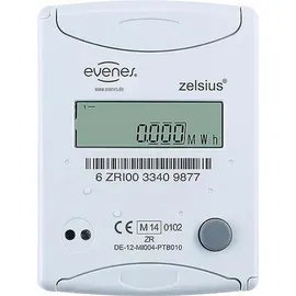 Evenes Kompaktwärmezähler DN 15 3/4"AG x 110mm Durchfl. 1,5m3/h inkl. Eichgebühr